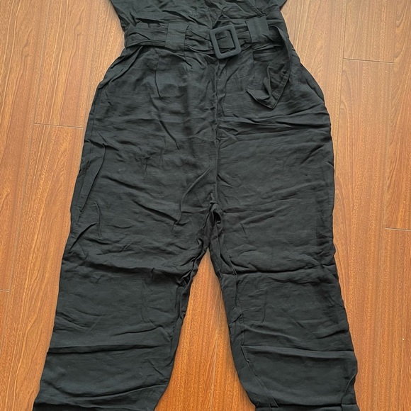 Linen Jumpsuit With Belt S - Picture 9 of 13